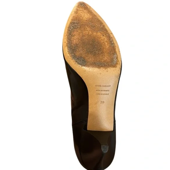 Isabel Marant Black Leather Boots - Size 8 - Excellent Condition - Picture 5 of 10